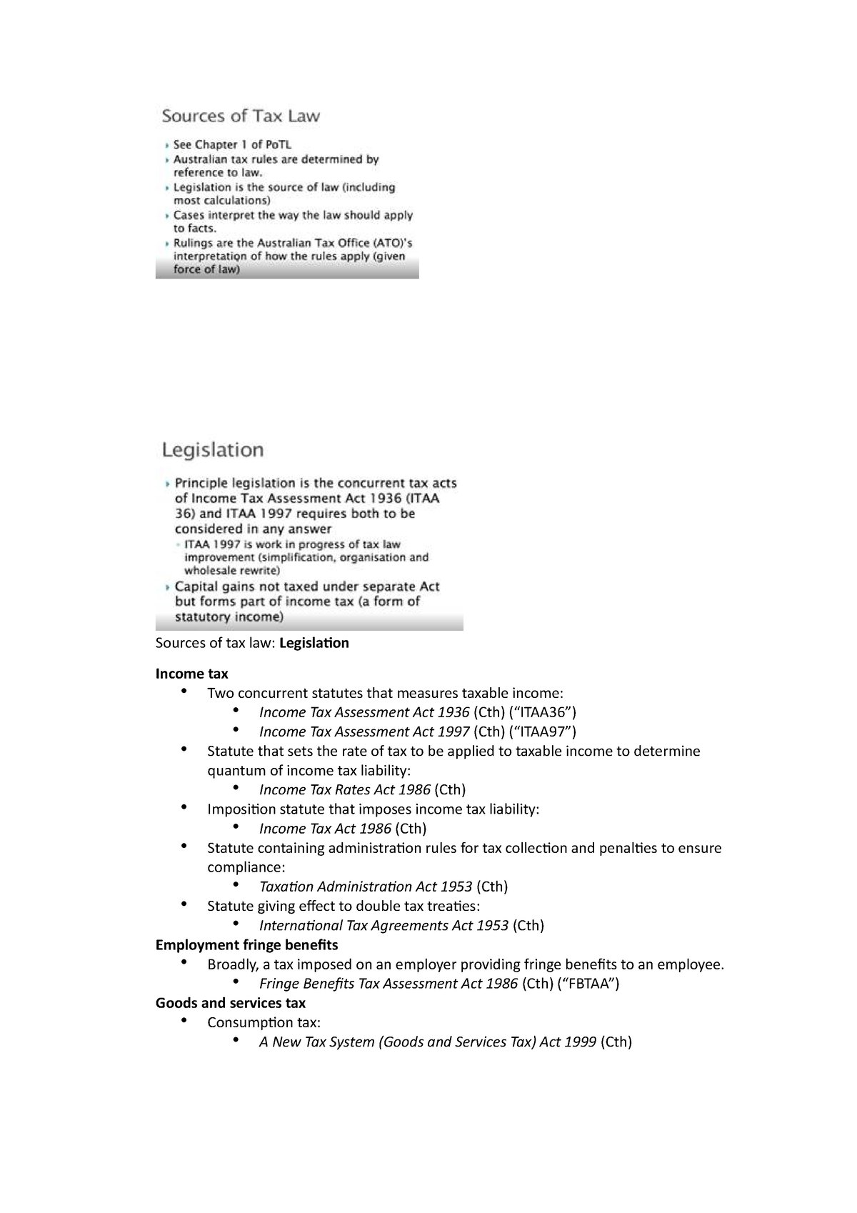 taxation-law-week-1-sources-of-tax-law-legisla-on-income-tax-two-concurrent-statutes-that