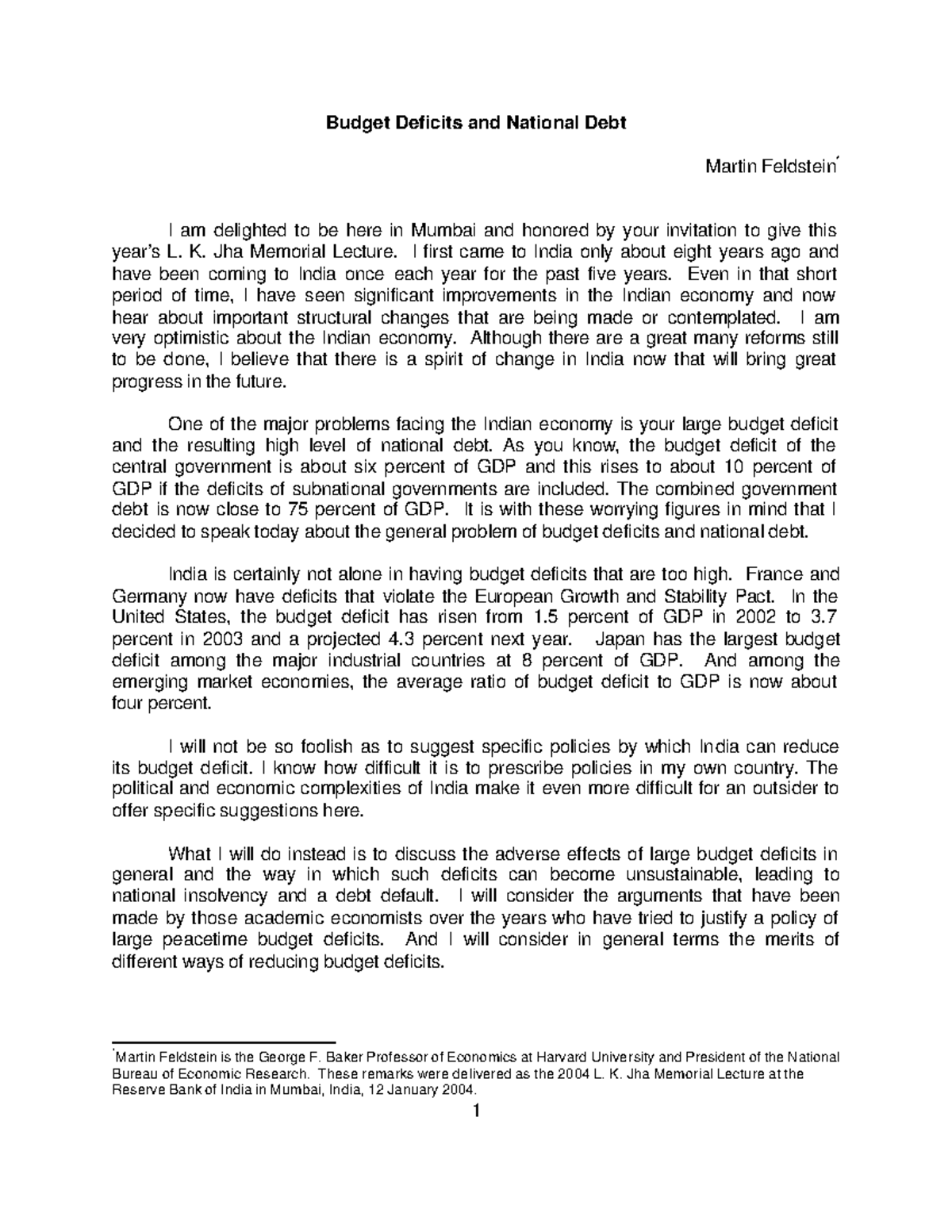 50483 - Lectures note - Budget Deficits and National Debt Martin ...