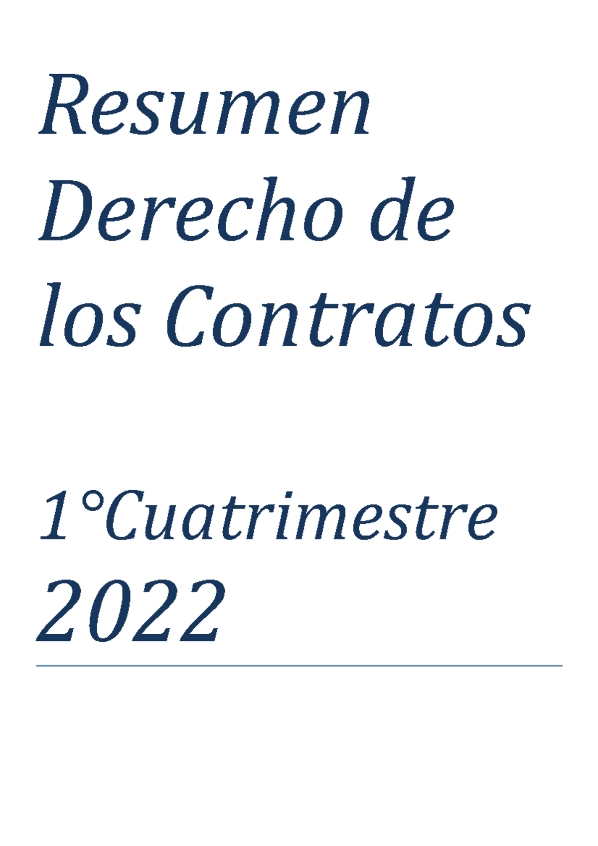 Resumen Derecho De Los Contratos - Martin Telleria (2022) - Resumen ...