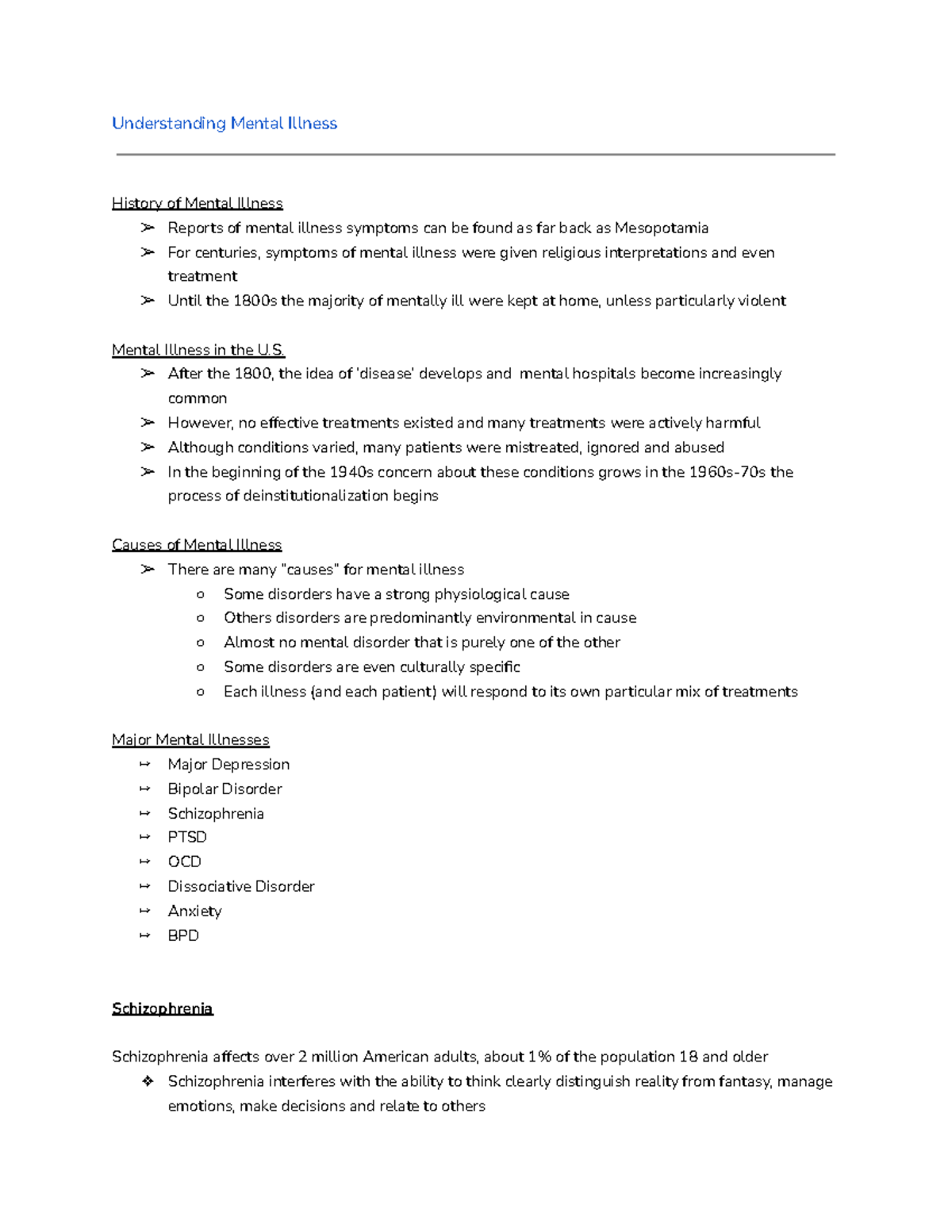 Mental Health and Crime - Understanding Mental Illness History of ...