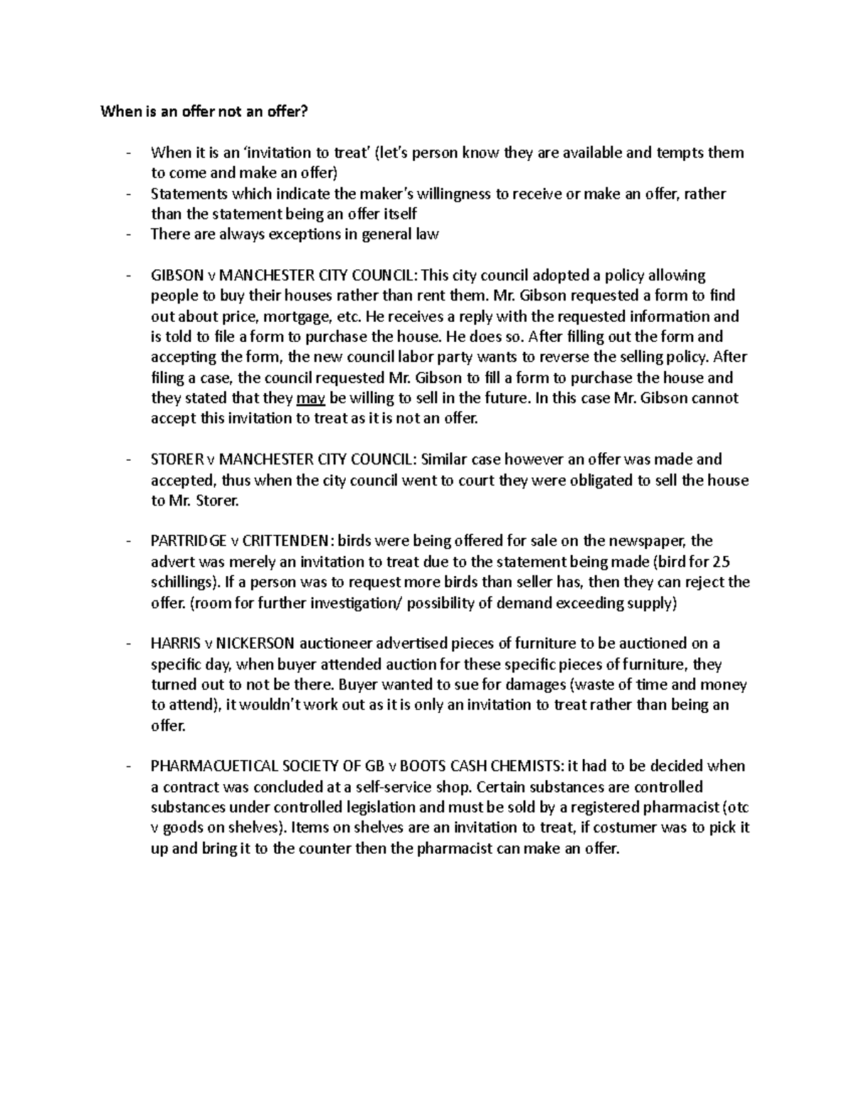 When is an offer not an offer? - When is an ofer not an ofer? When it ...