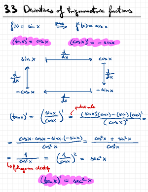 [Solved] Differentiate y sec tan - Calculus and Analytic Geometry ...