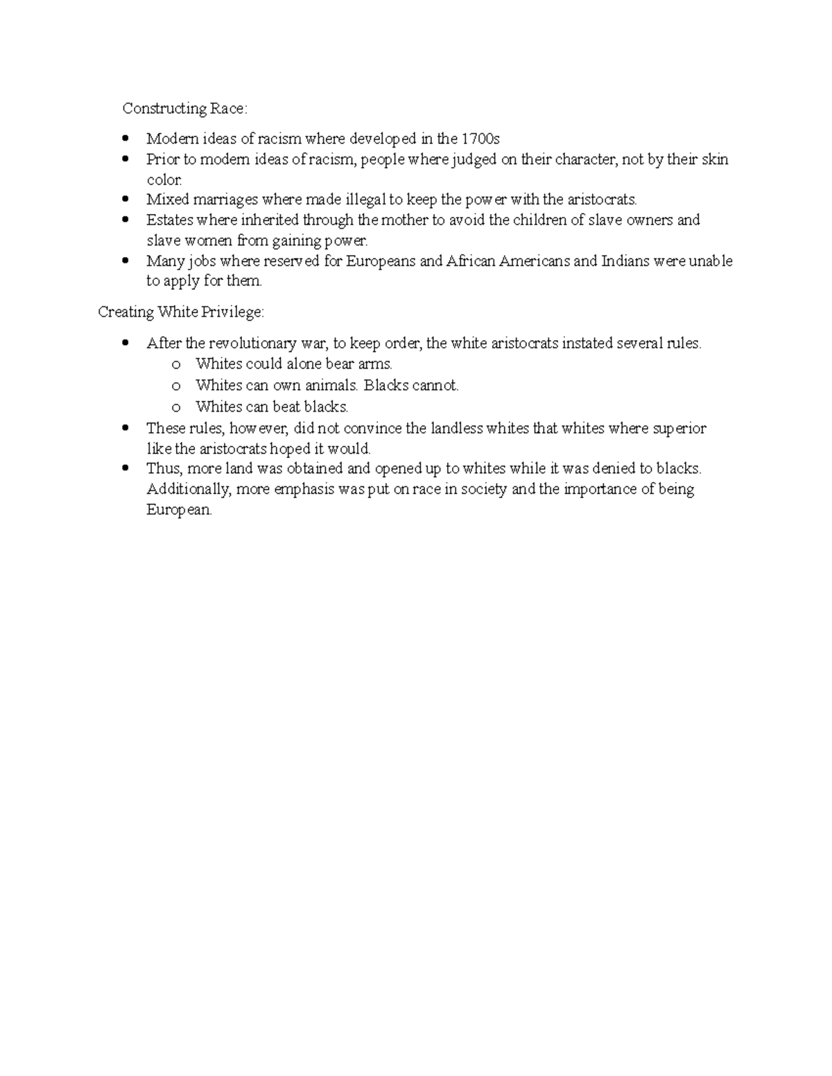 Race, Class and Gender - Chapter 3 - Constructing Race: Modern ideas of ...