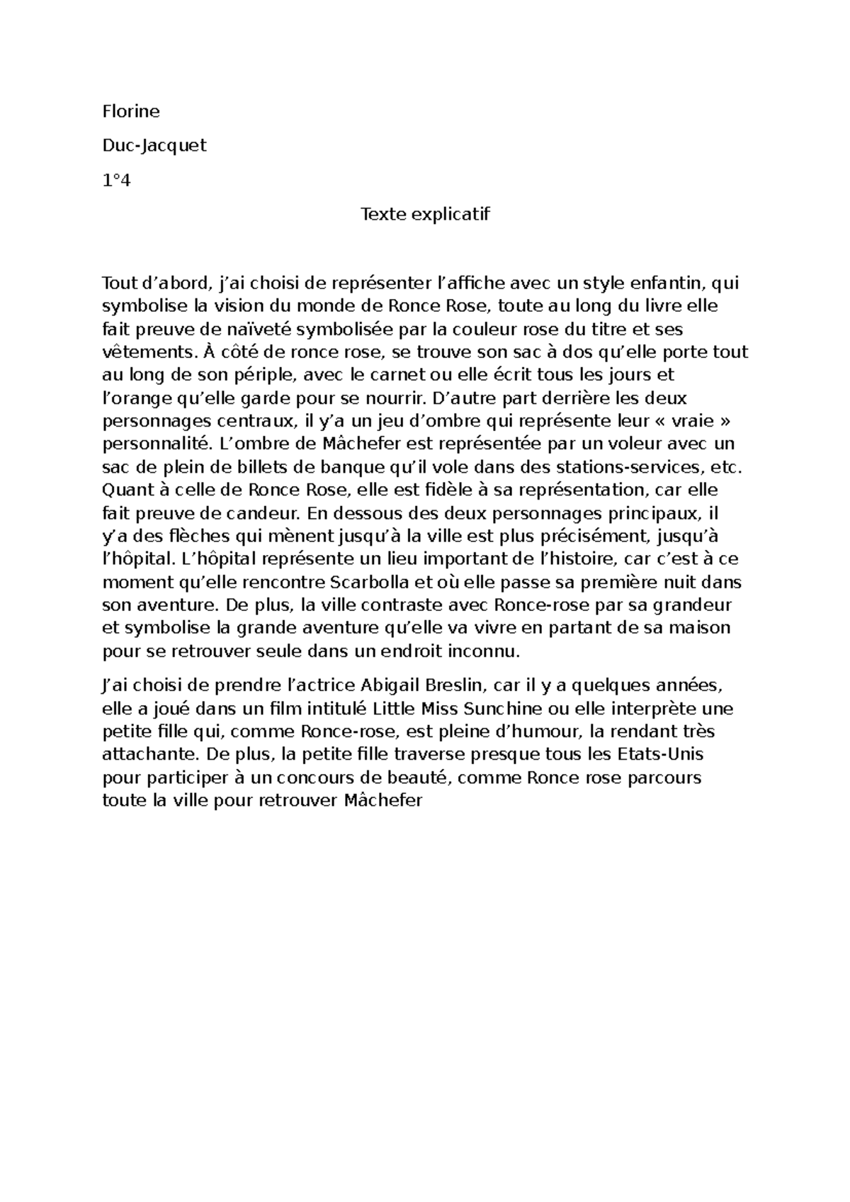 Texte explicatif - lol - Florine Duc-Jacquet 1° Texte explicatif Tout d ...