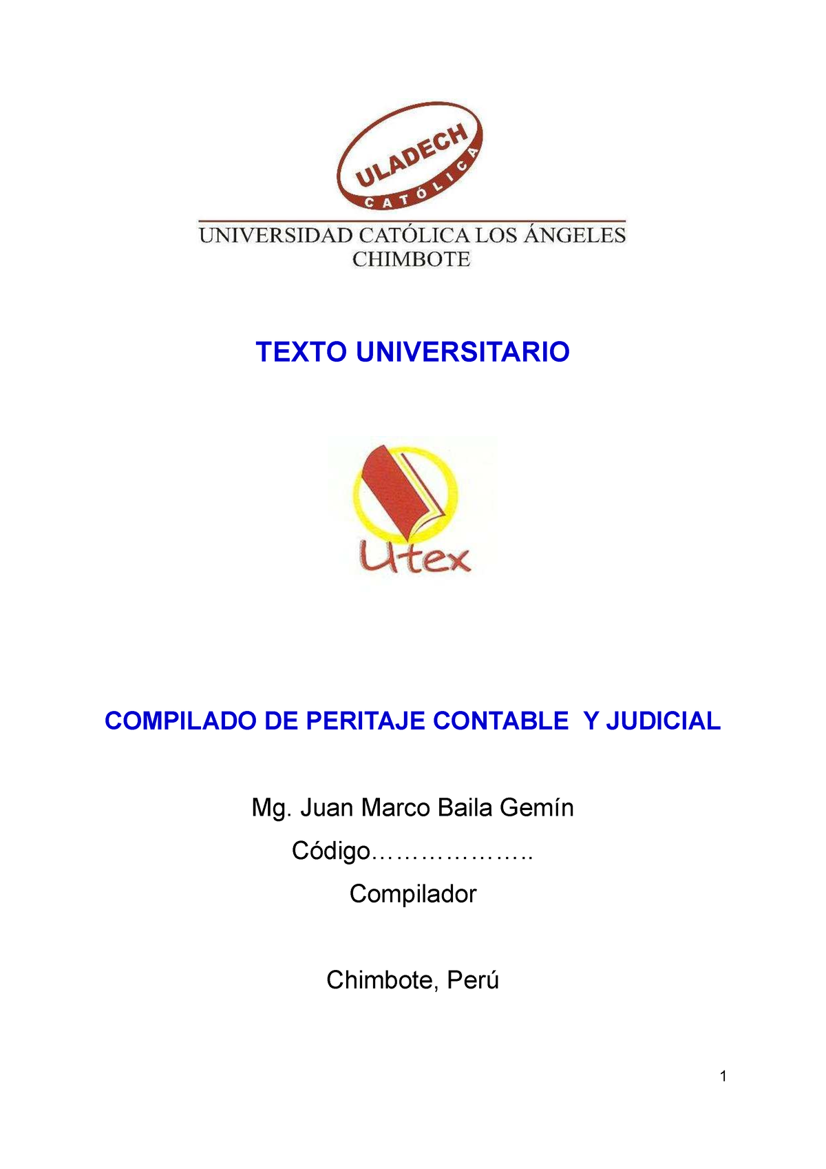 04 Peritaje Contable Judicial Compilado - TEXTO UNIVERSITARIO COMPILADO ...