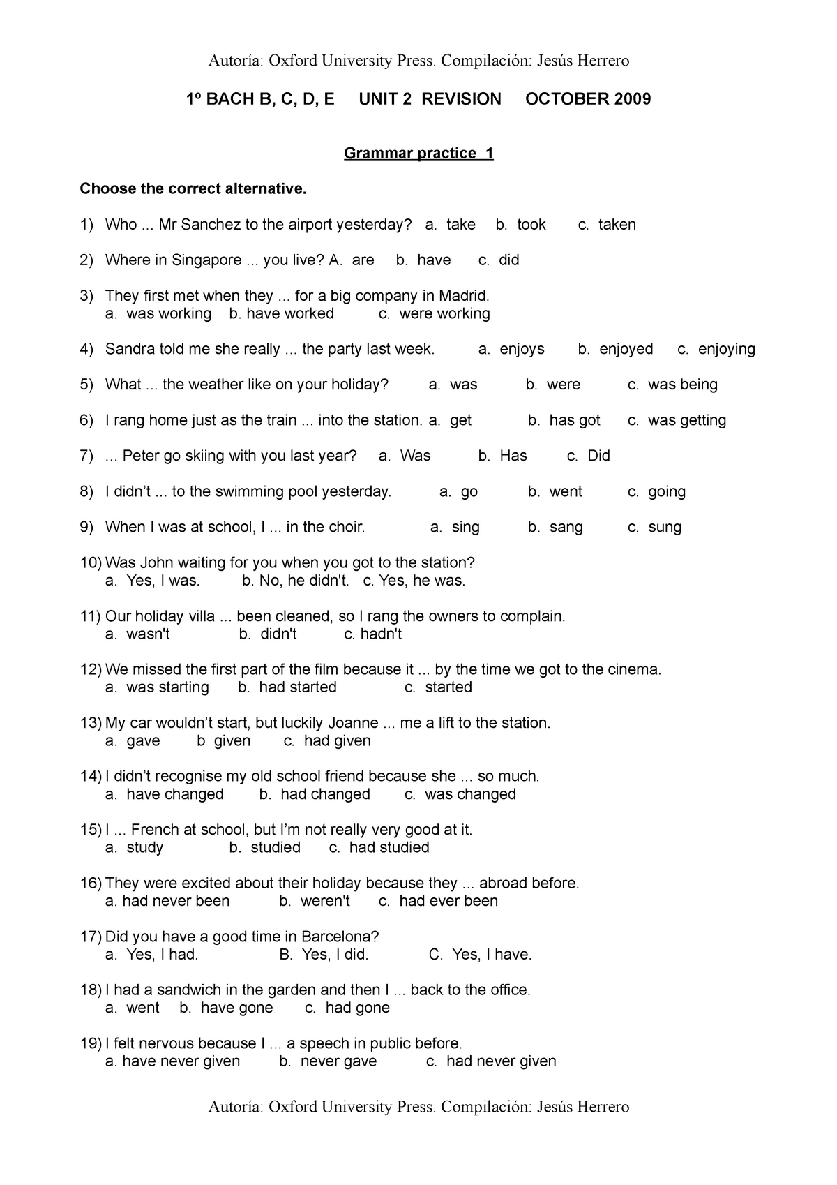 Grammar test 1. Grammar Test a1. Final Test Elementary Level. ELP Grammar Test 1a. A1 Elementary Grammar Test.