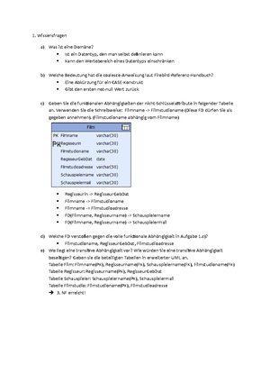 Zusammenfassung Datenbanken - Zusammenfassung Datenbanken DATEN Wo Und ...