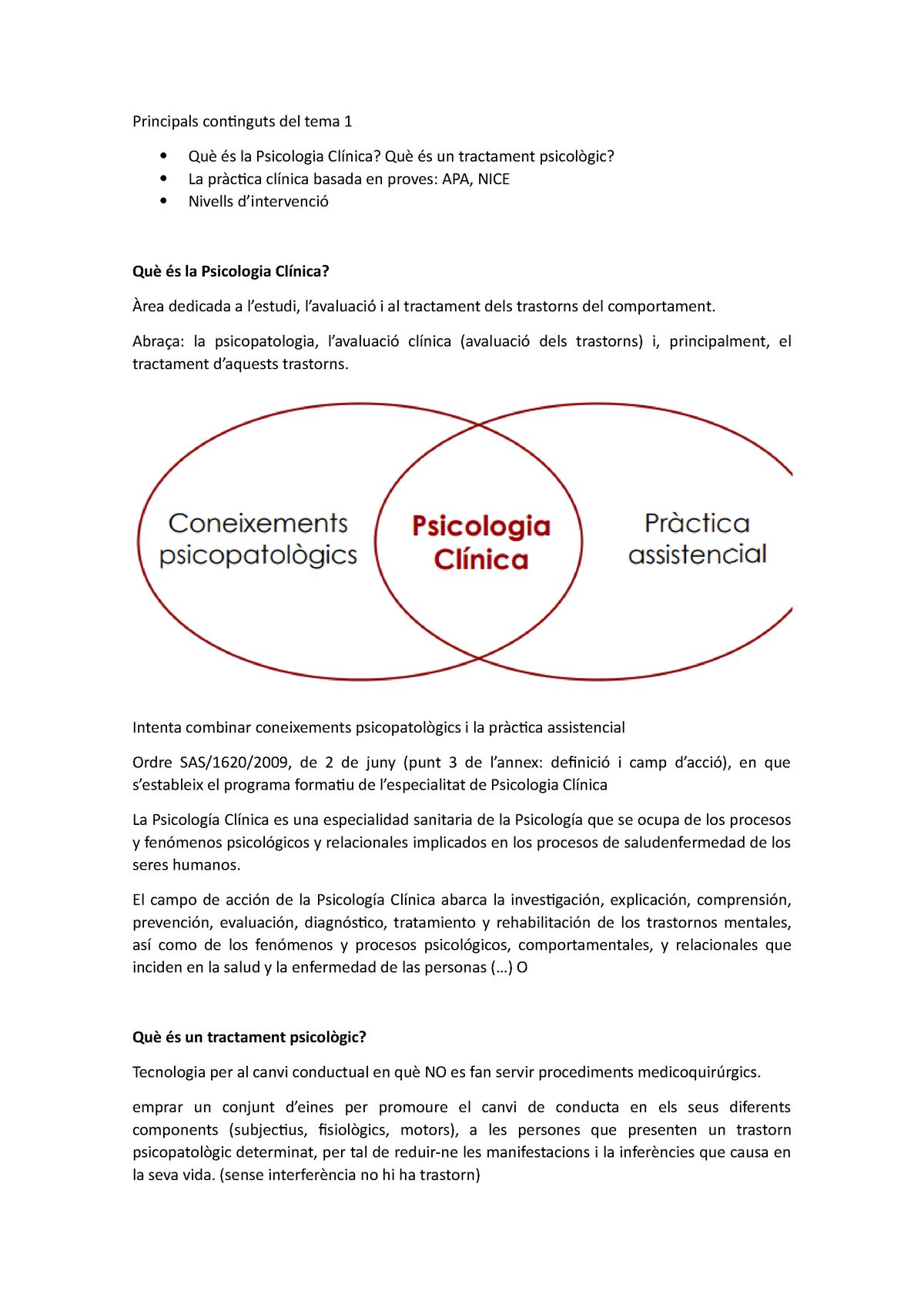 TEMA 1 INTERVENCIÓN ADULTOS - Intervención Psicológica En Trastornos ...