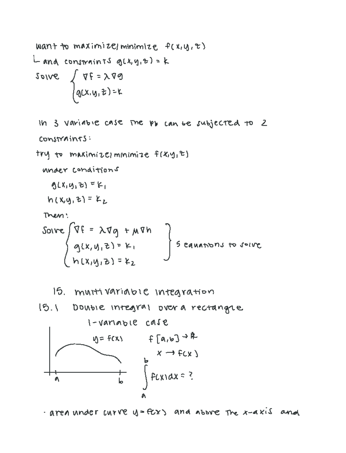 15.1 Maximize and Minimize - want to maximize minimize f x y Z and ...