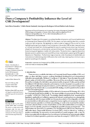 Does a Companys Profitability Influence the Level