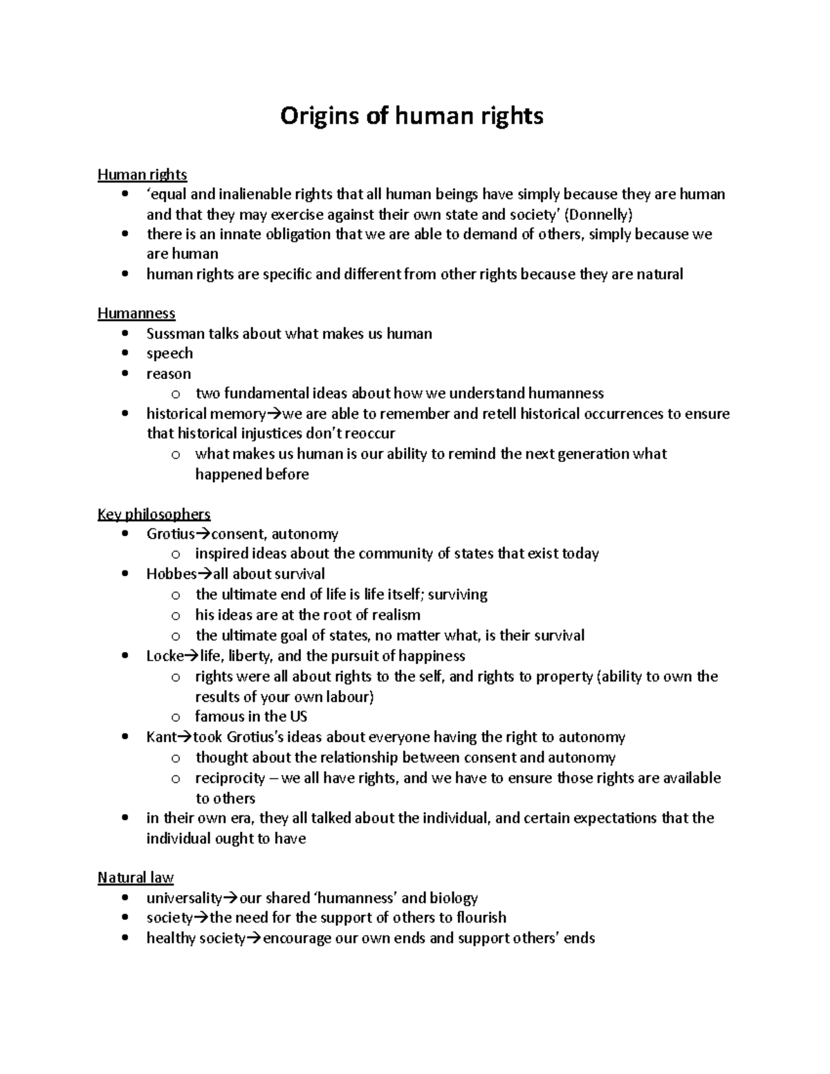 Origins of human rights - Origins of human rights Human rights ‘equal ...