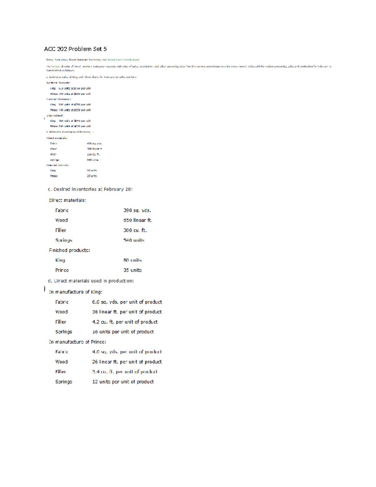 ACC 202 Module 5 Problem Set ACC202 ACC 202 Problem Set Studocu