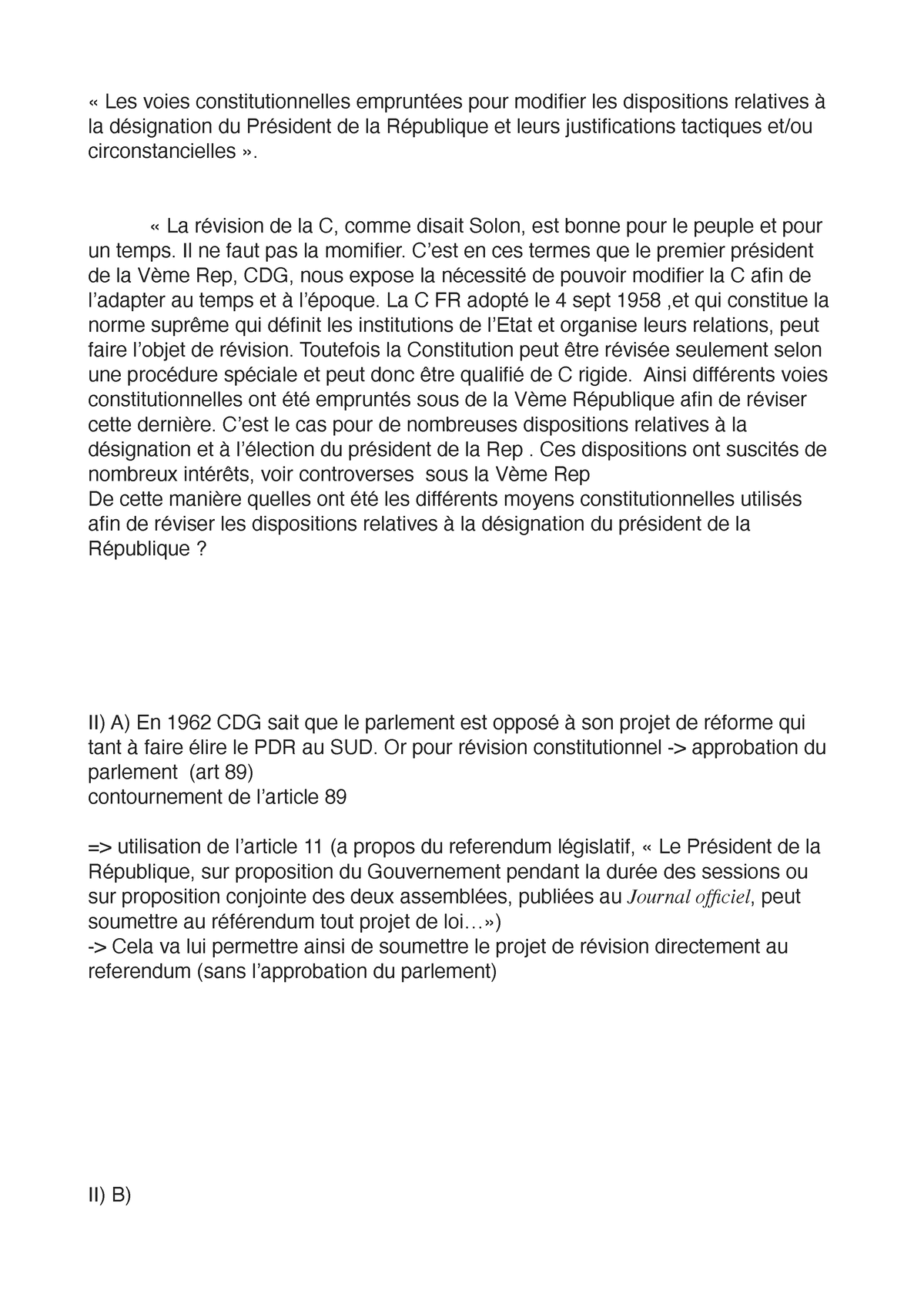 Dissertation Droit Constit-2 - « Les Voies Constitutionnelles ...