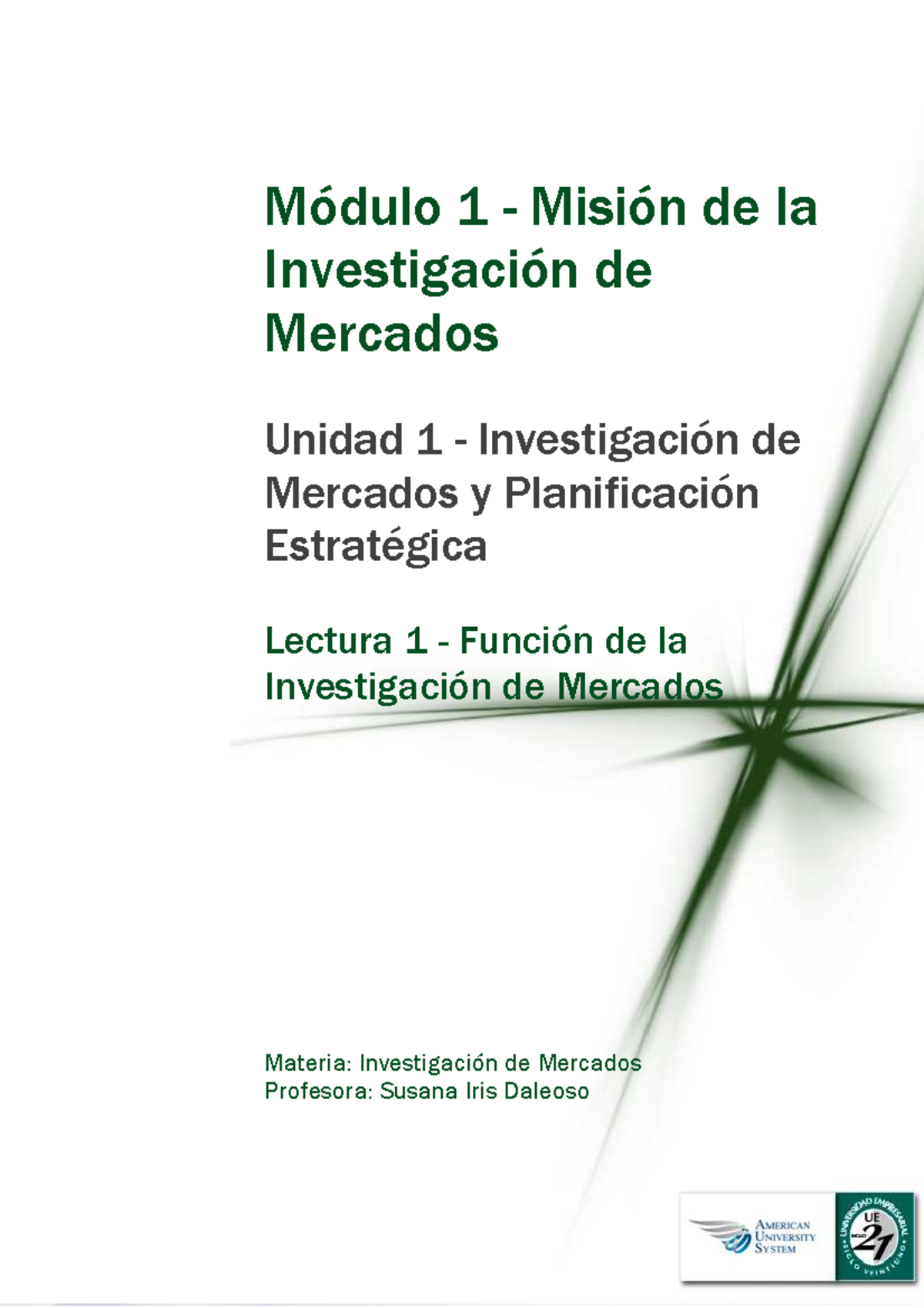 M1+Lectura+1+-+Funcion+de+ La+ Investigacion +de Mercados - Materia ...