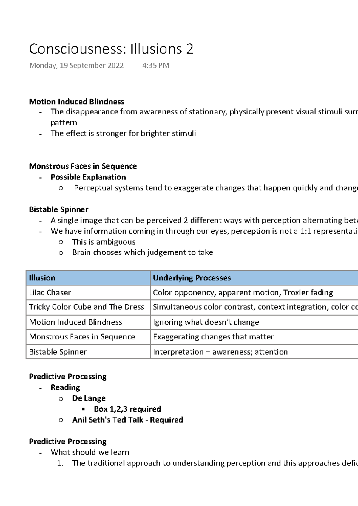 Consciousness Illusions 2 Motion Induced Blindness The disappearance