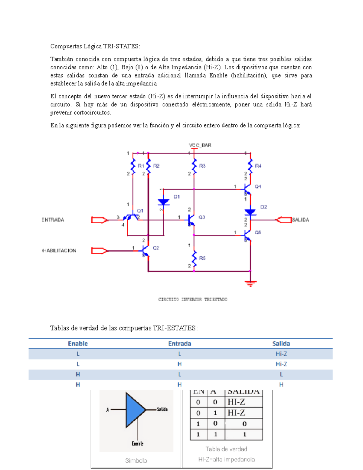 Compuertas L Gica Tri States Compuertas L Gica Tri States Tambi N Conocida Con Compuerta
