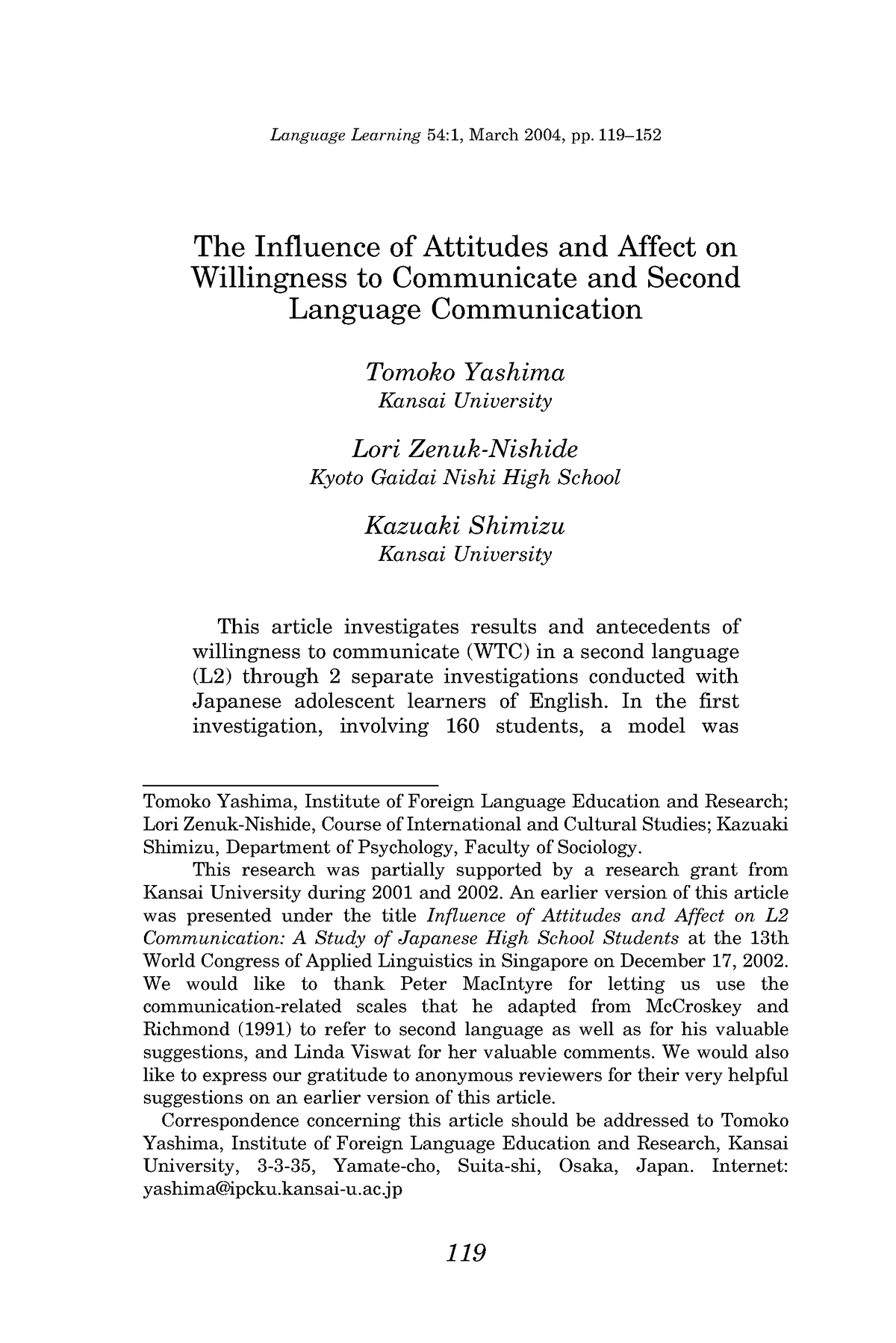 The Influence Of Attitudes And Affect On - The Influence Of Attitudes ...