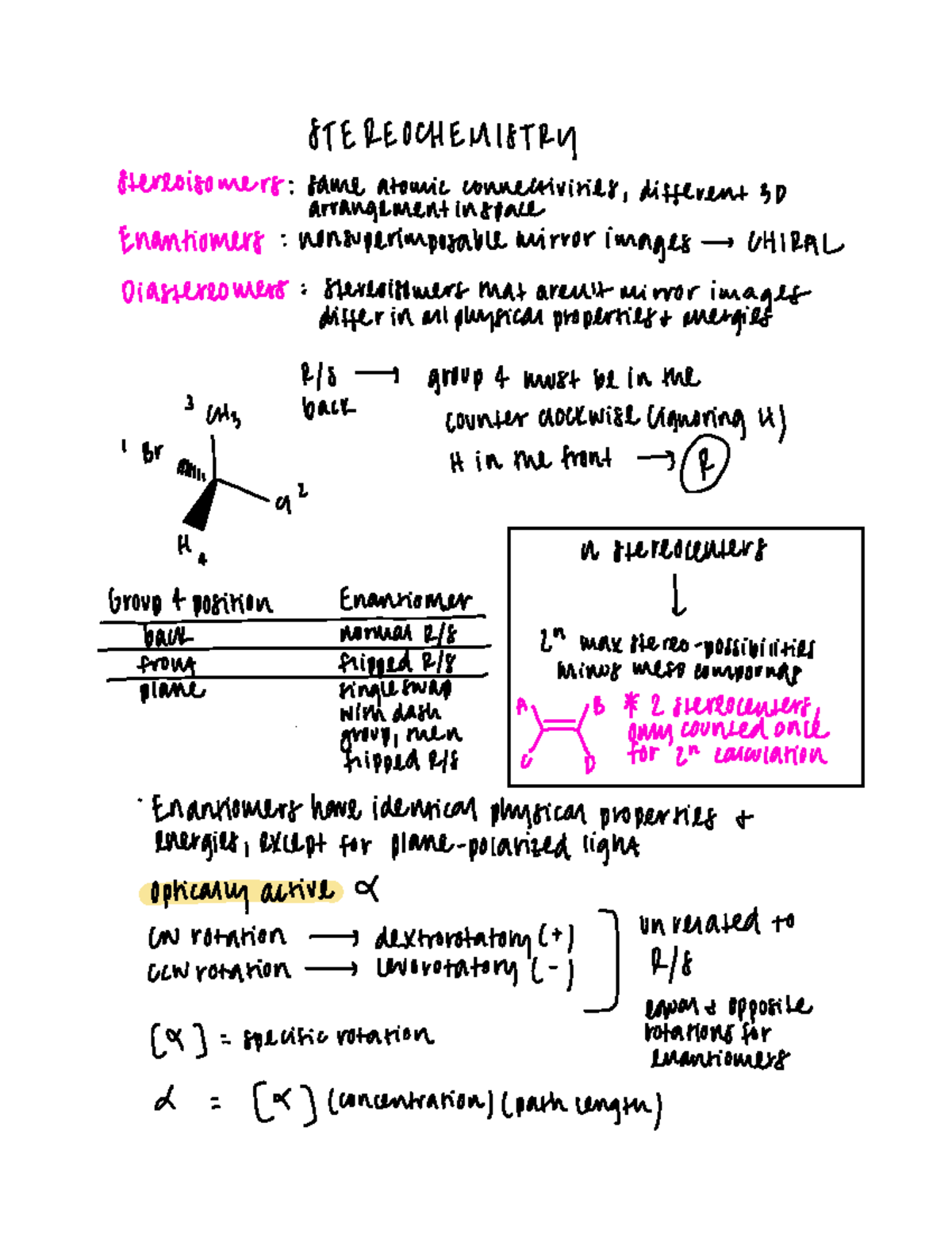 Stereochemistry - STEREOCHEMISTRY Stereoisomers fame atomic ...