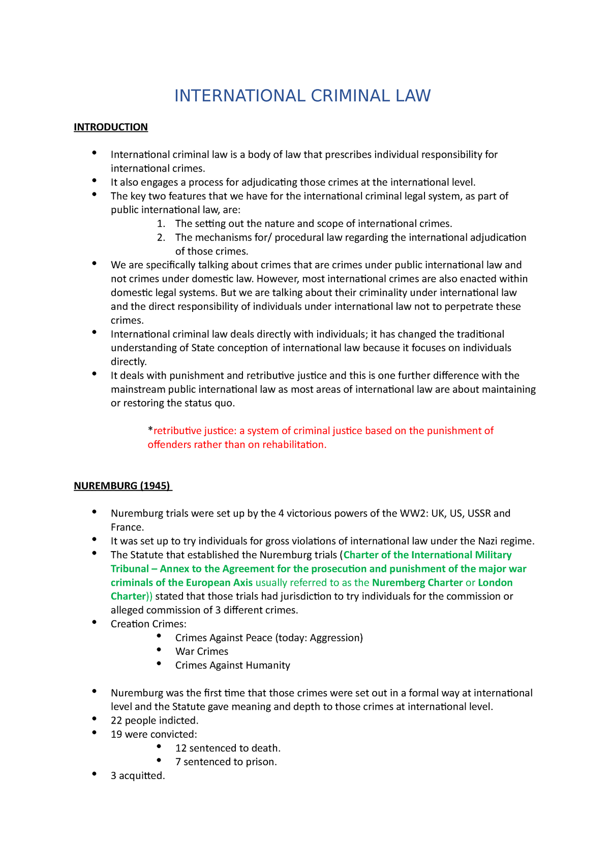 international criminal law thesis topics