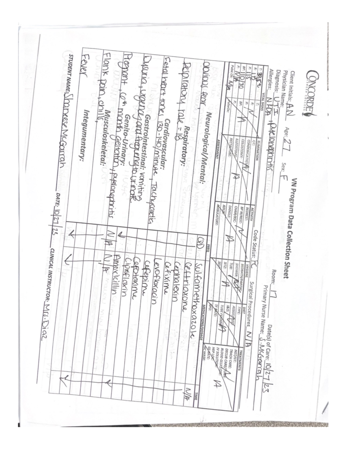 Clinical Paperwork Week 6 - PNVN1811 - Studocu