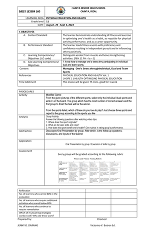 Final EXAM HOPE 1 1ST Quarter - Republic of the Philippines Department ...