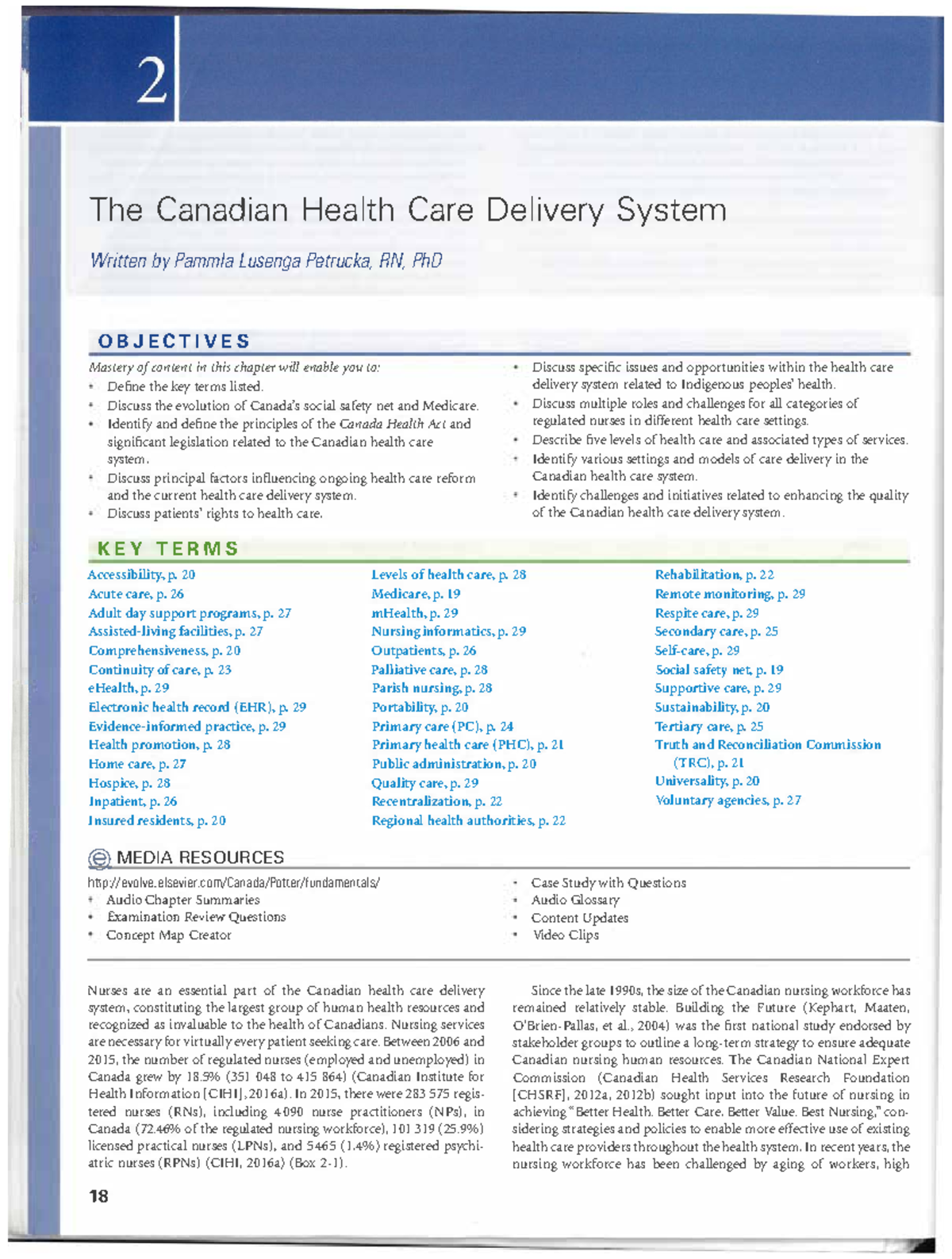 Docs 16B01311 - Anatomy notes - The Canadian Health Care Delivery ...