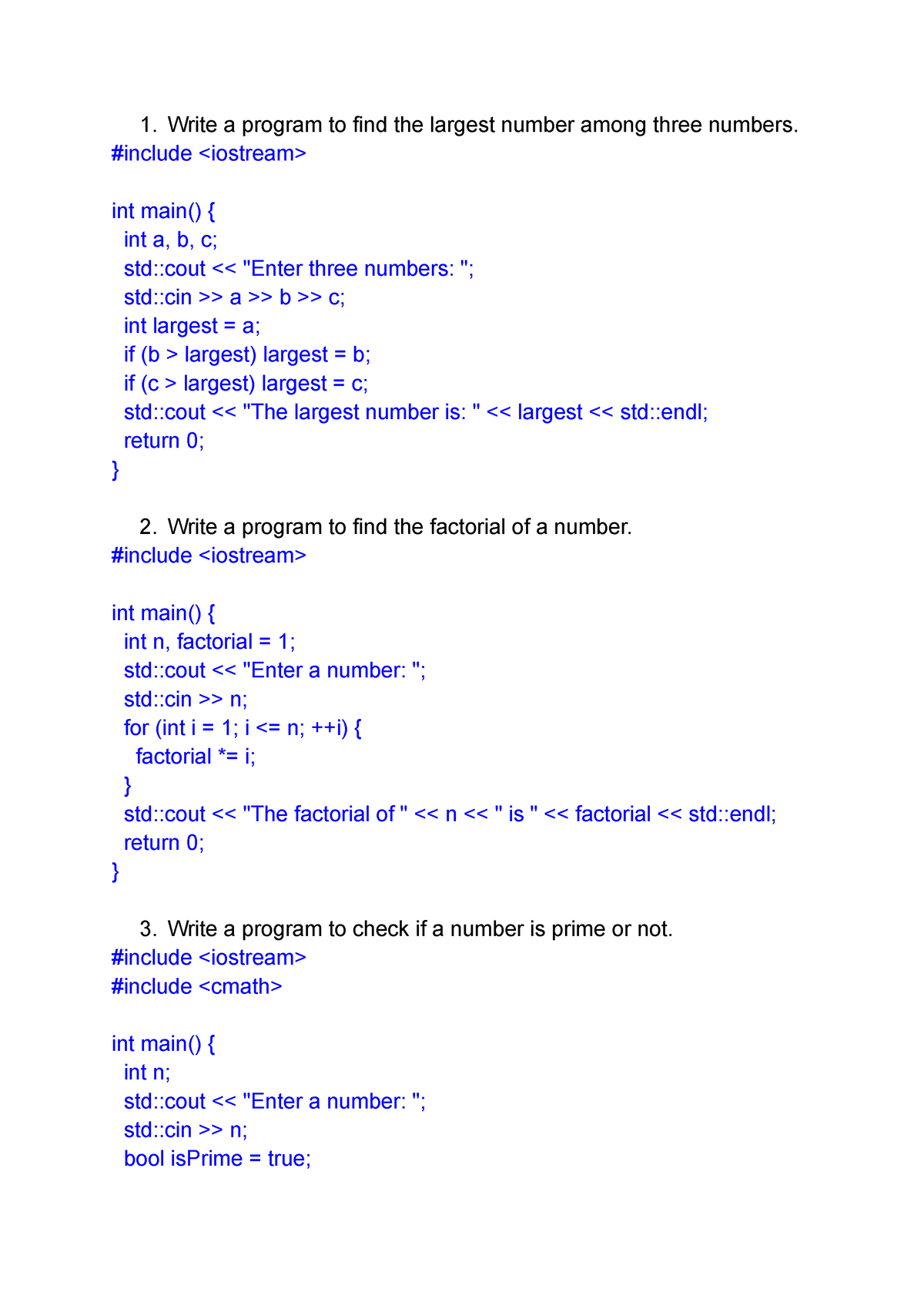 c-problems-write-a-program-to-find-the-largest-number-among-three