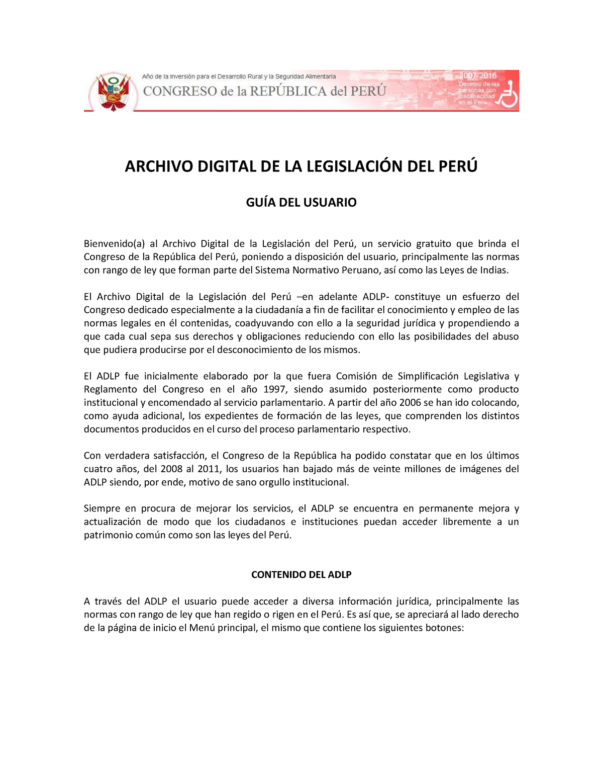 Guia-Usuario - Aaaa - ARCHIVO DIGITAL DE LA LEGISLACI”N DEL PER⁄ GUÕA ...