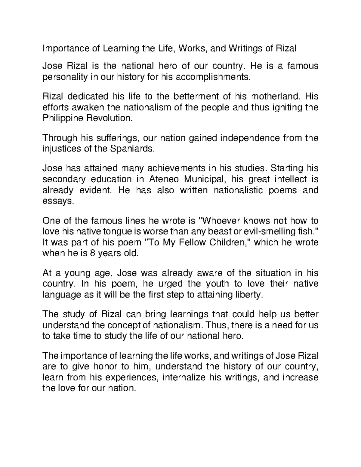 Importance of Learning the Life - He is a famous personality in our ...