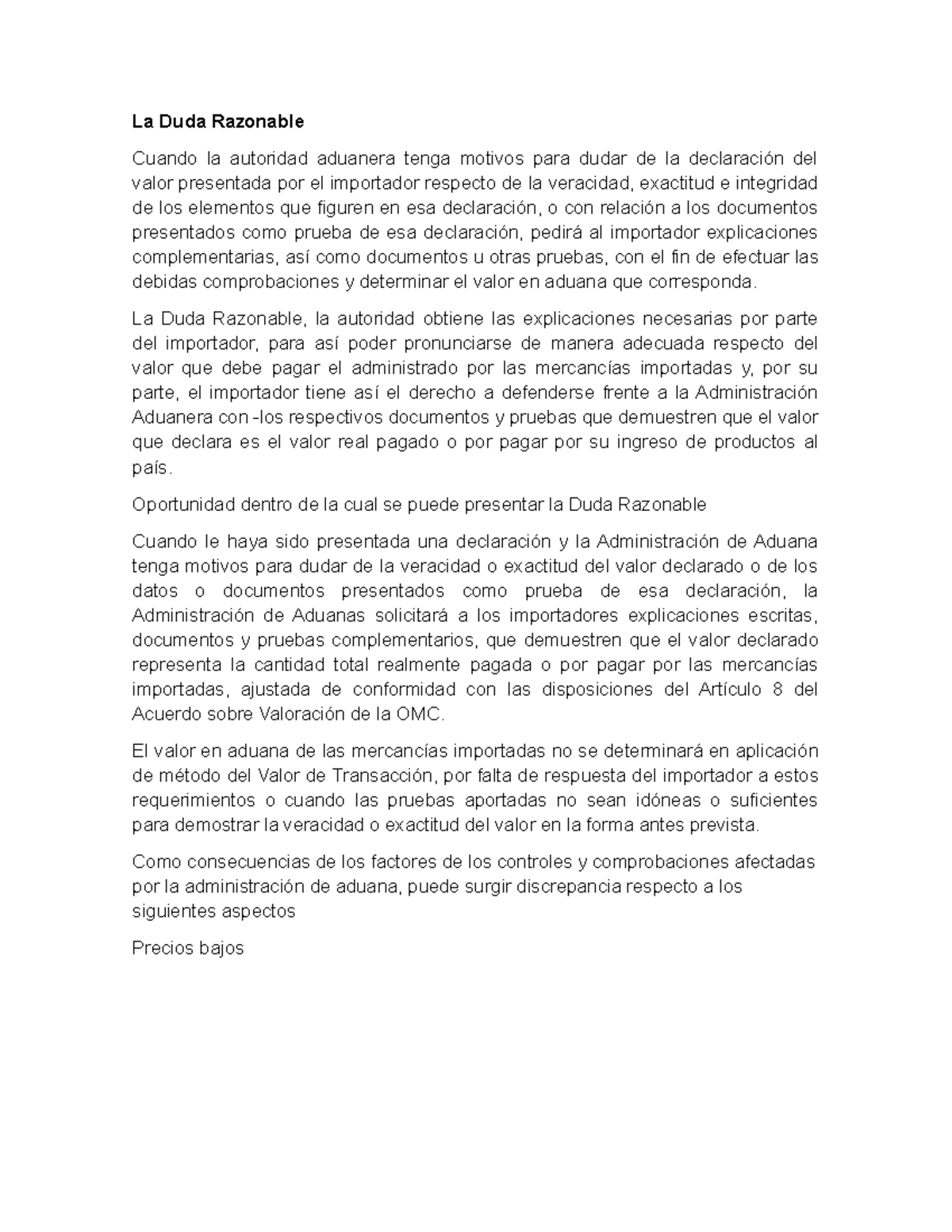 La Duda Razonable - definiciones - La Duda Razonable Cuando la ...