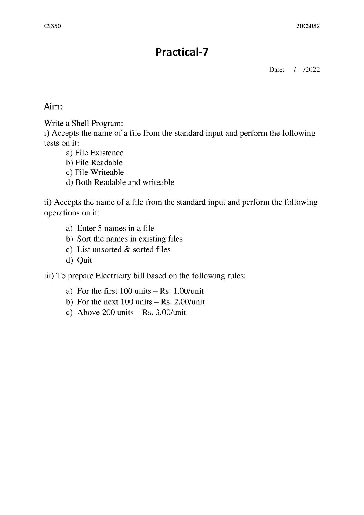 write-a-shell-program-practical-date-aim-write-a-shell-program