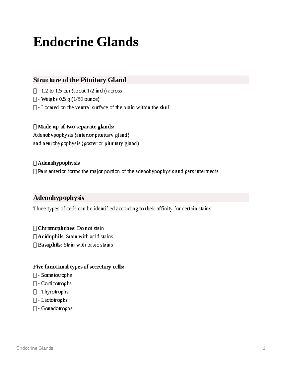 ENDOCRINE GLANDS NOTES PDF visual data 8