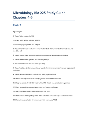 Micro Biology Bio 225 Study Guide Chapters 13-15 - MicroBiology Bio 225 ...