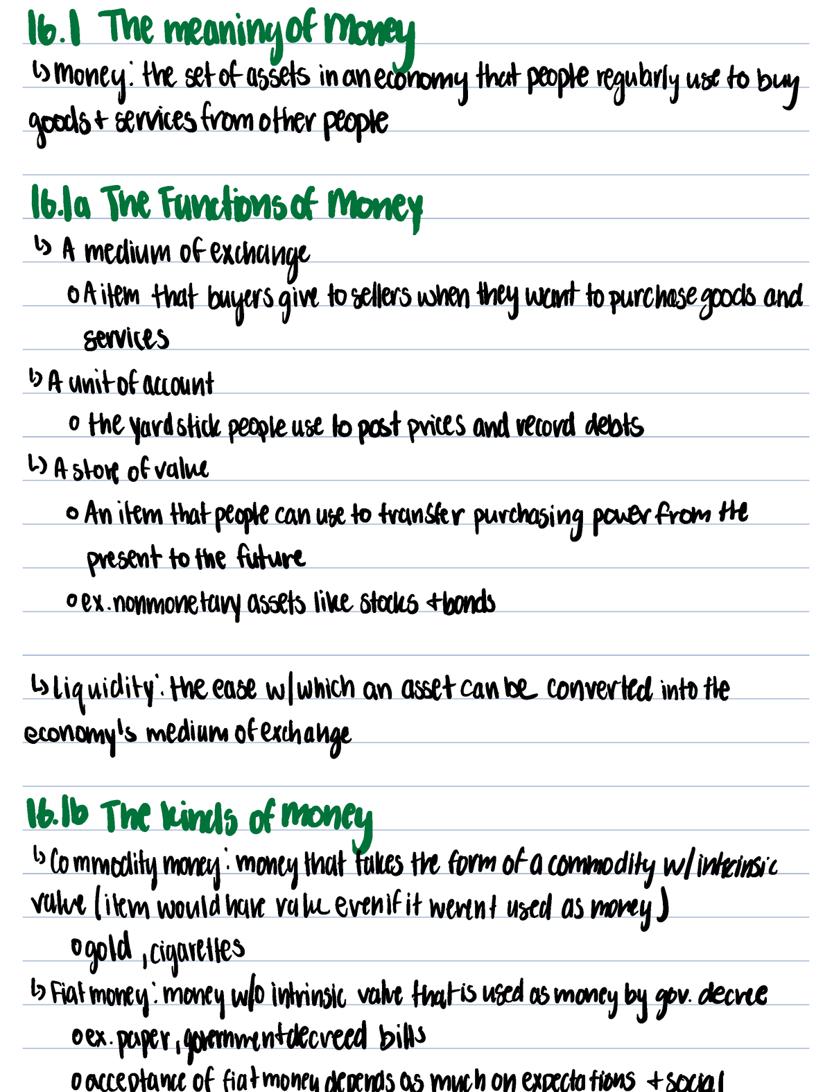 Chapter 16 The Monetary System - ECON201 - Studocu