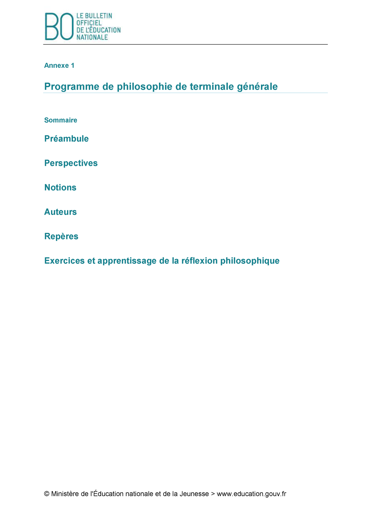 Spe238 Annexe 1 1159159 - Annexe 1 Programme De Philosophie De ...