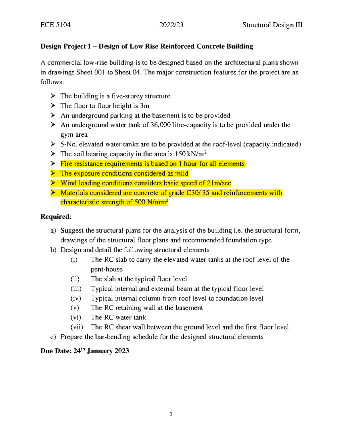 Assignment 1-4 - Design of bridges - Civil Procedure - UoN - Studocu