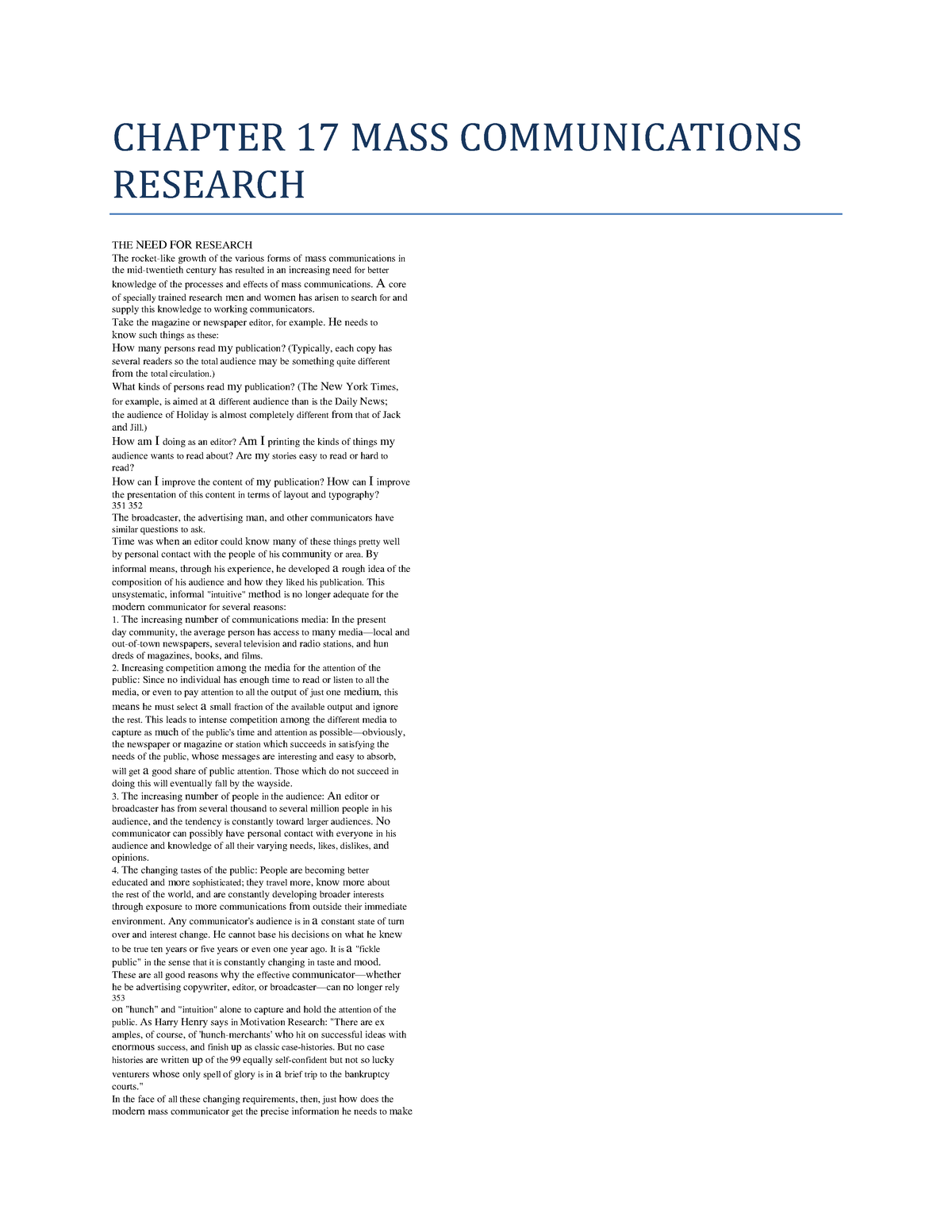 write a research proposal of any mass communication researchable topic