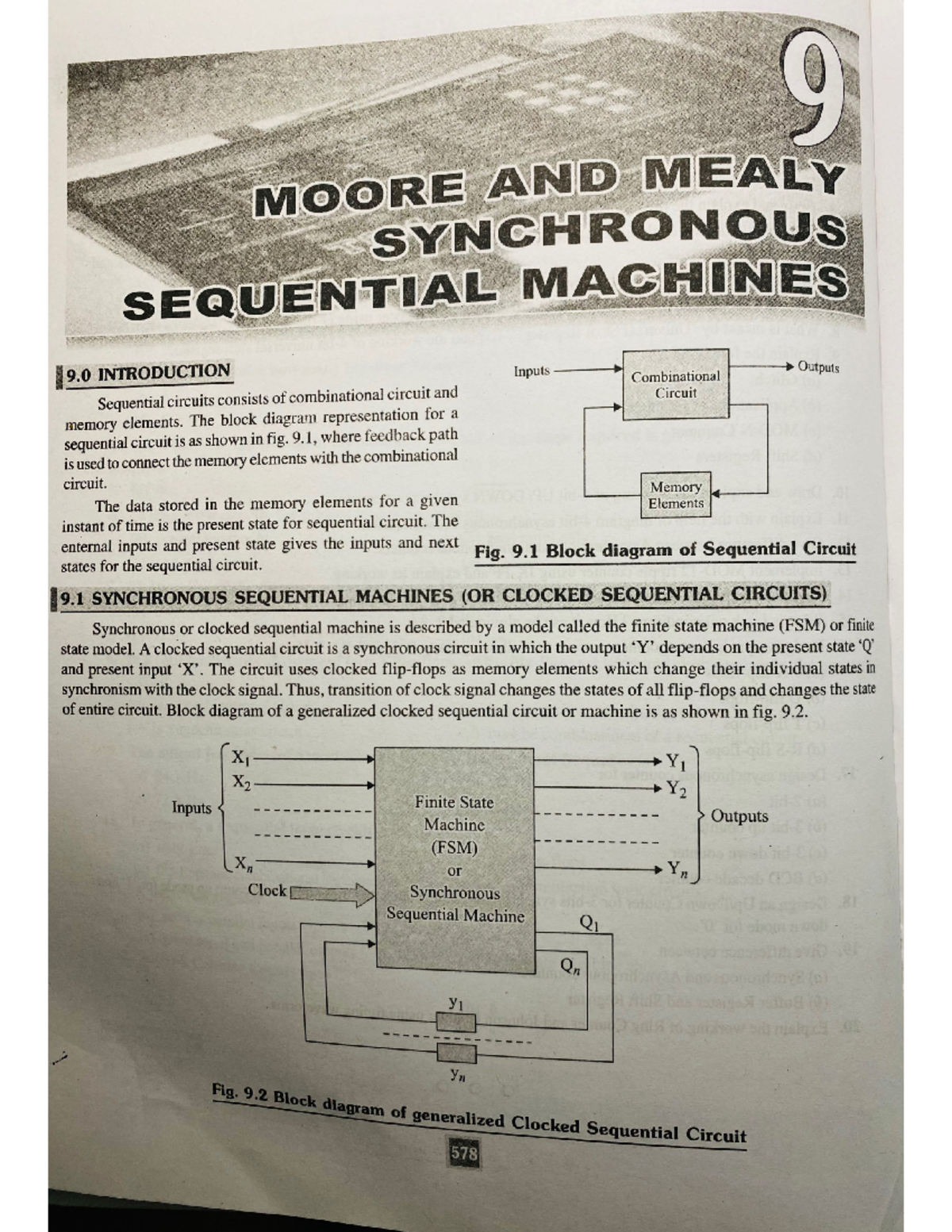 DE Chapter 9( Moore AND Melay LAW) - J MOORE AND MEALY SYNCHRONOUS ...
