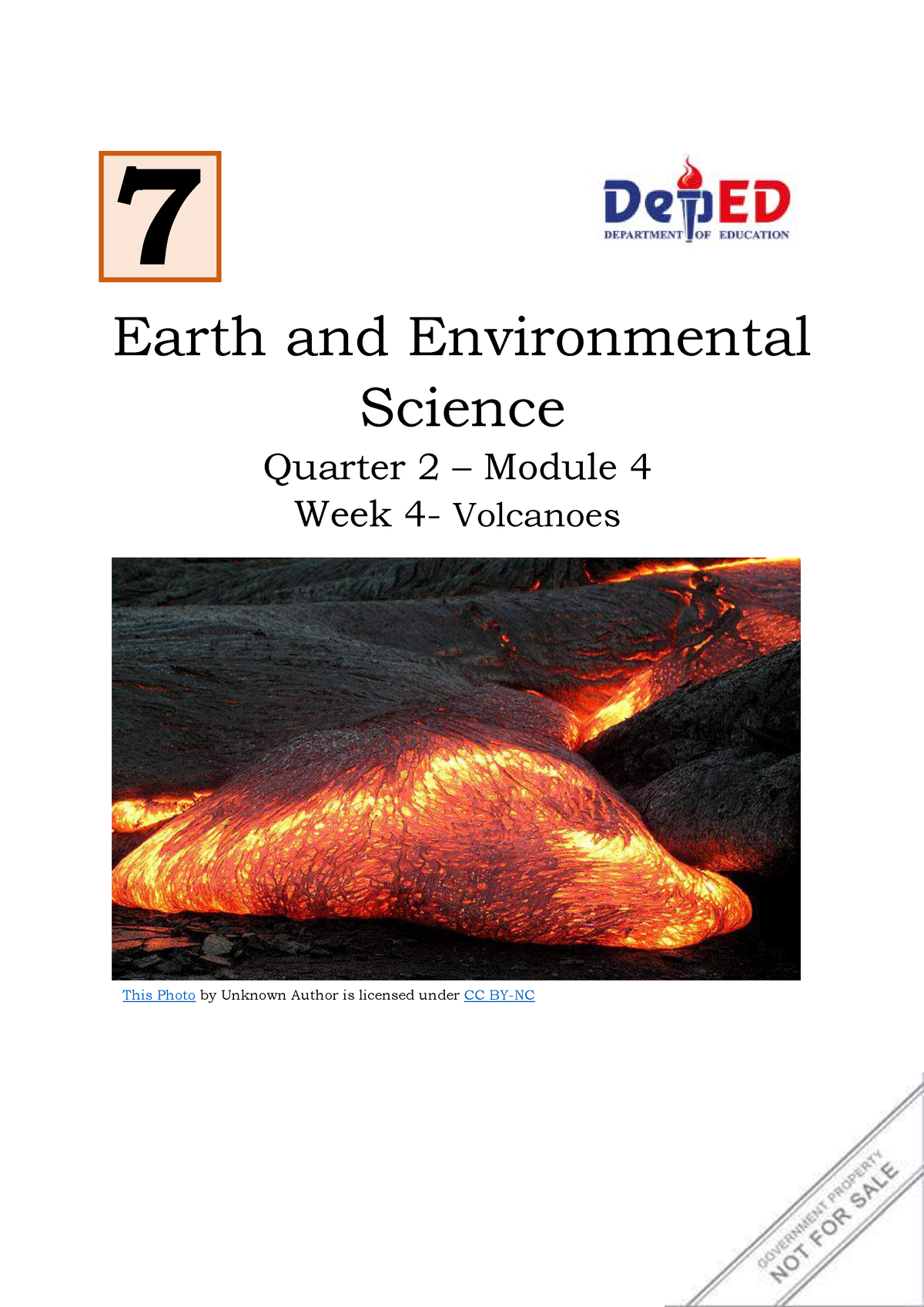 4 Q2 SSC Earth Envi Sci - 7 Earth And Environmental Science Quarter 2 ...