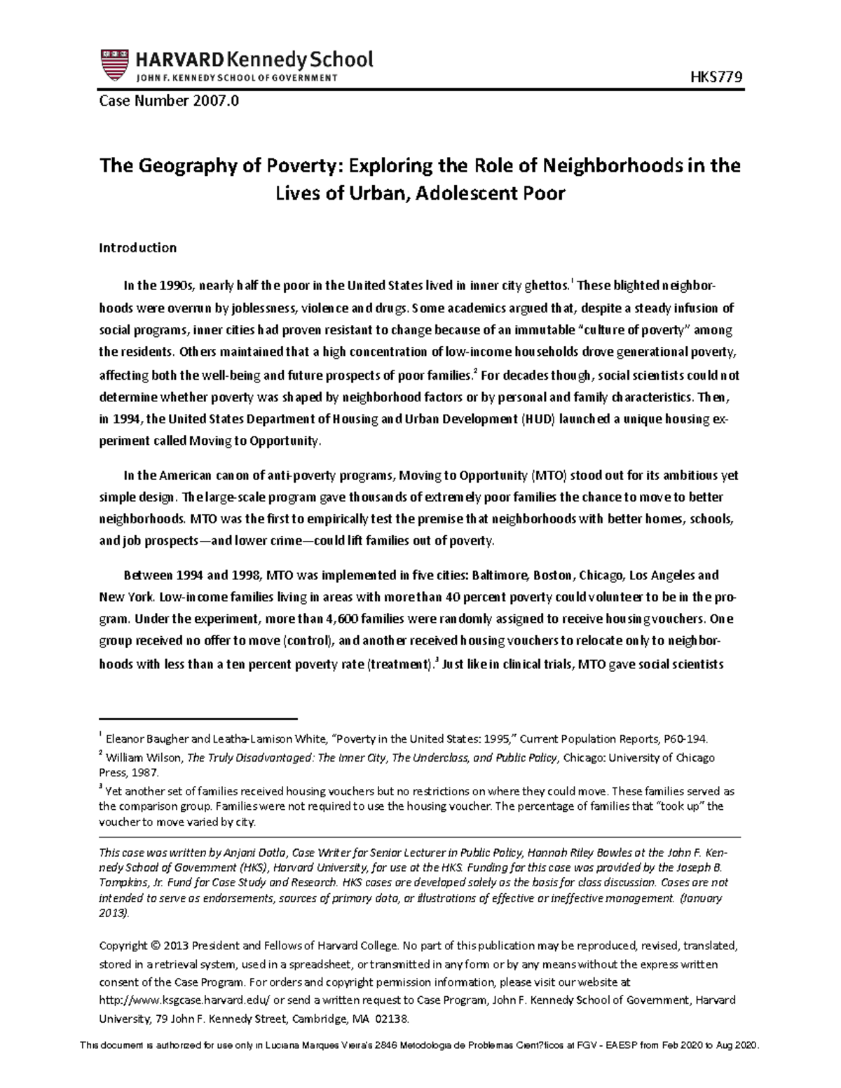 The Geography of Poverty Exploring the Role of Neighborhoods in the ...