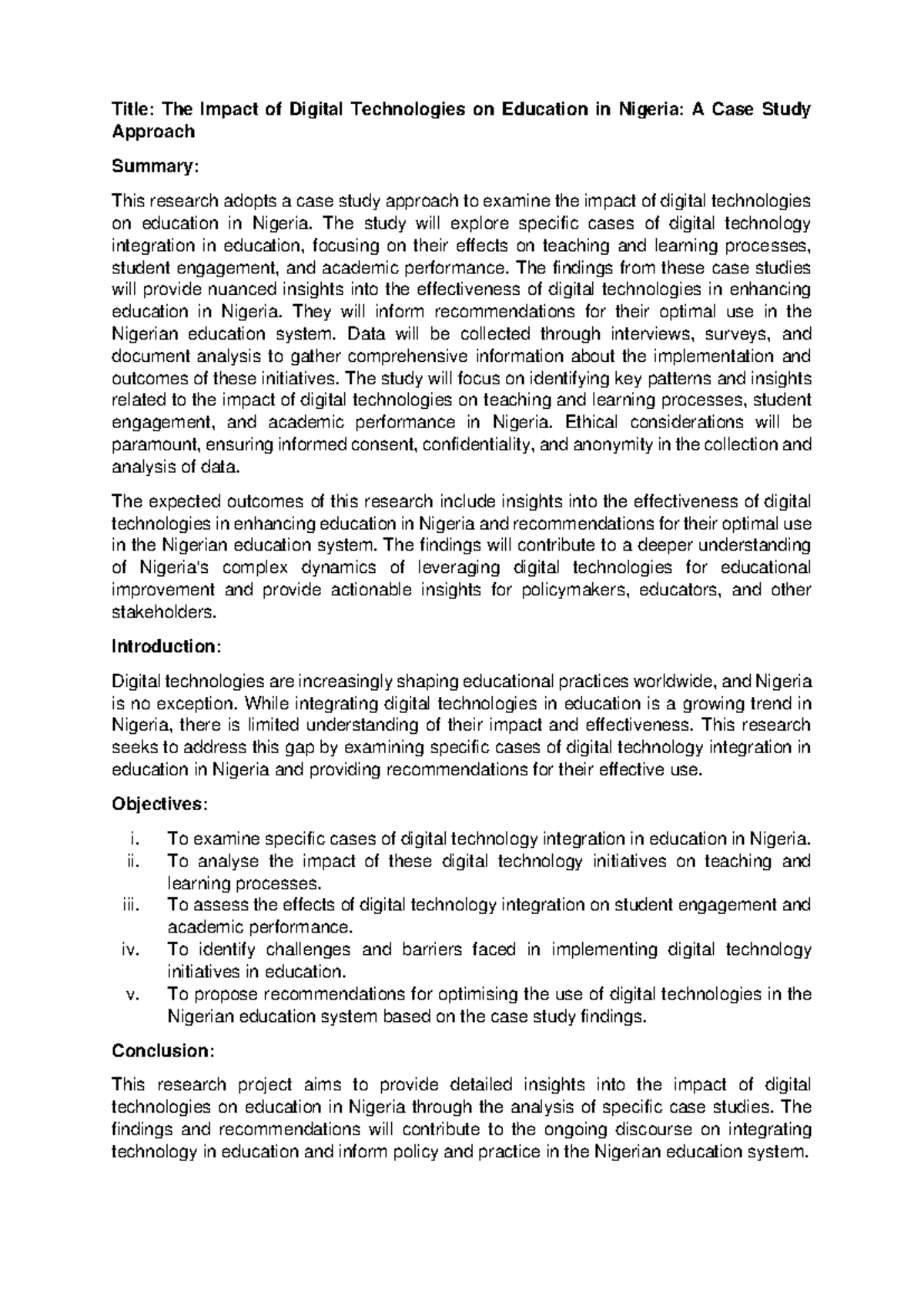The Impact of Digital Technologies on Education in Nigeria - The study ...