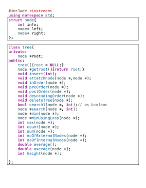 TREE - Note - 1 #include 2 using namespace std; 3 4 struct Node{ 5 int ...