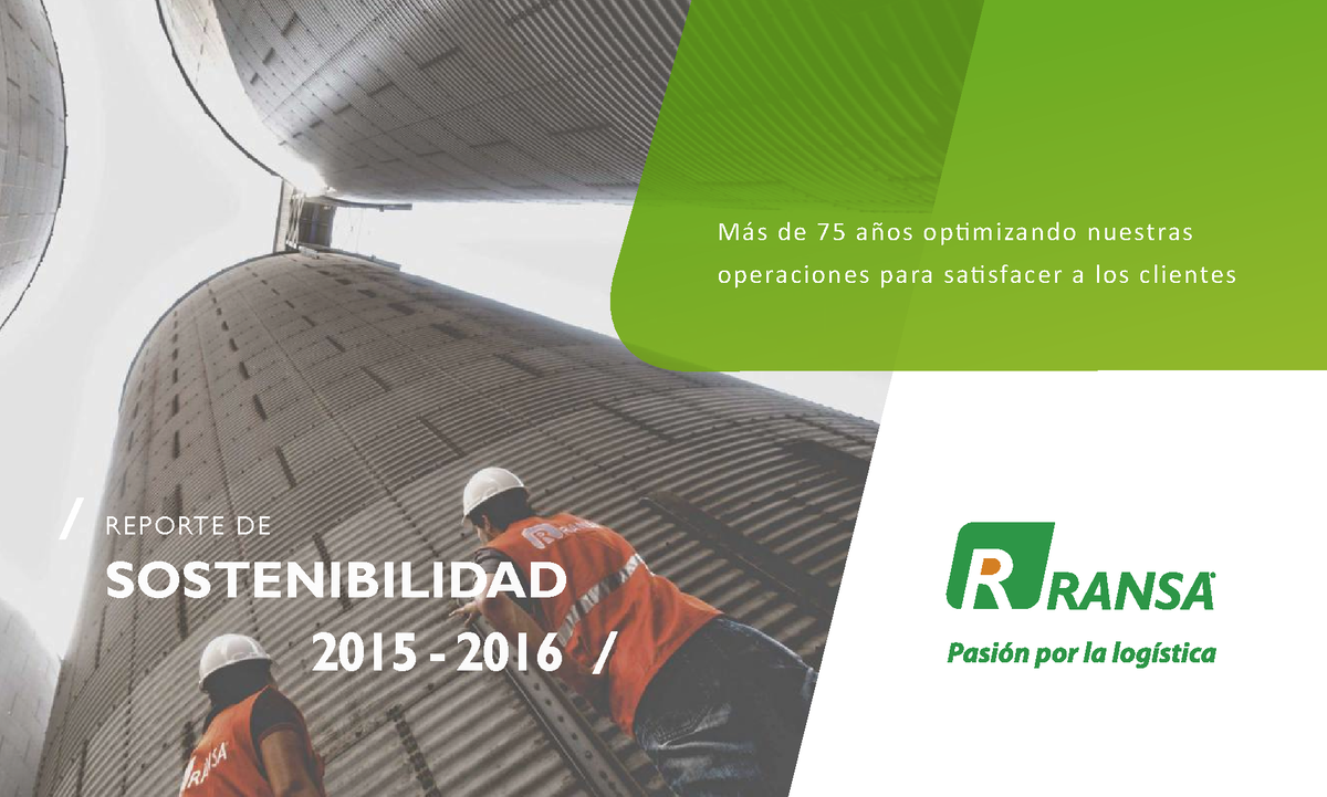 Reporte Sostenibilidad 2015 2016 - REPORTE DE 2015 - 2016 ...