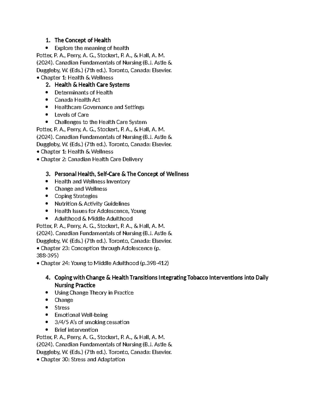 Intro. midterm - practice - 1. The Concept of Health Explore the ...