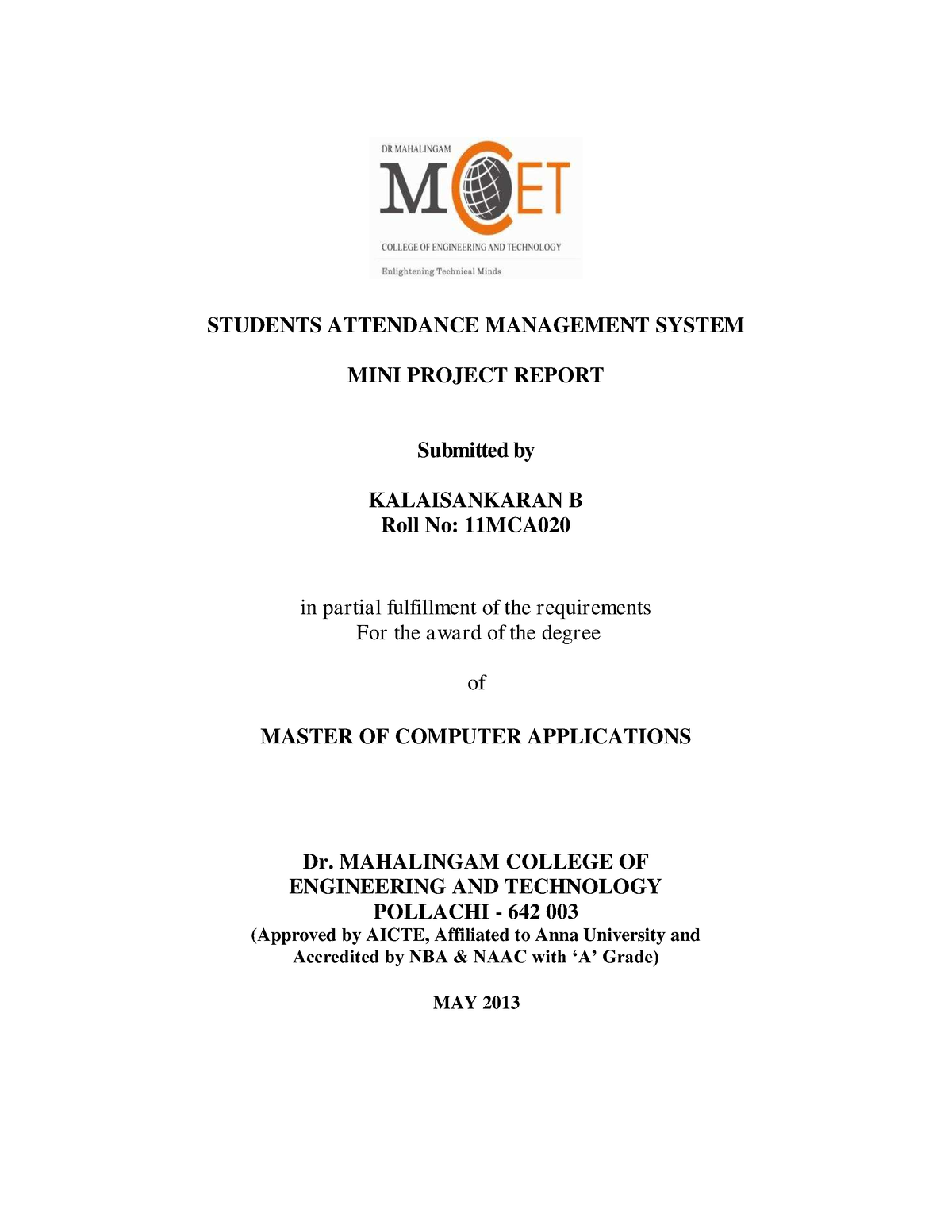 literature review on student attendance management system