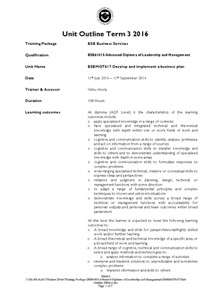 1 Project & Wri Assign V2016 - Assessment 1 Group Activity - Project ...