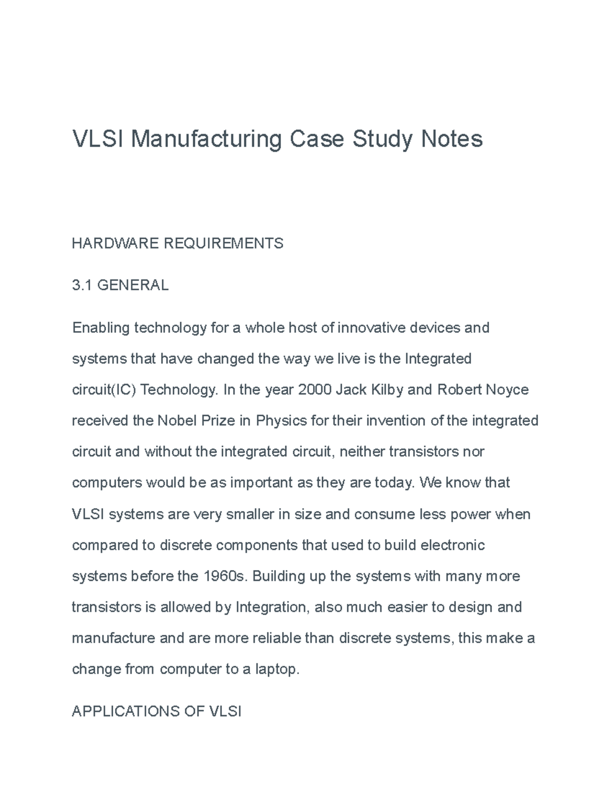 vlsi case study topics