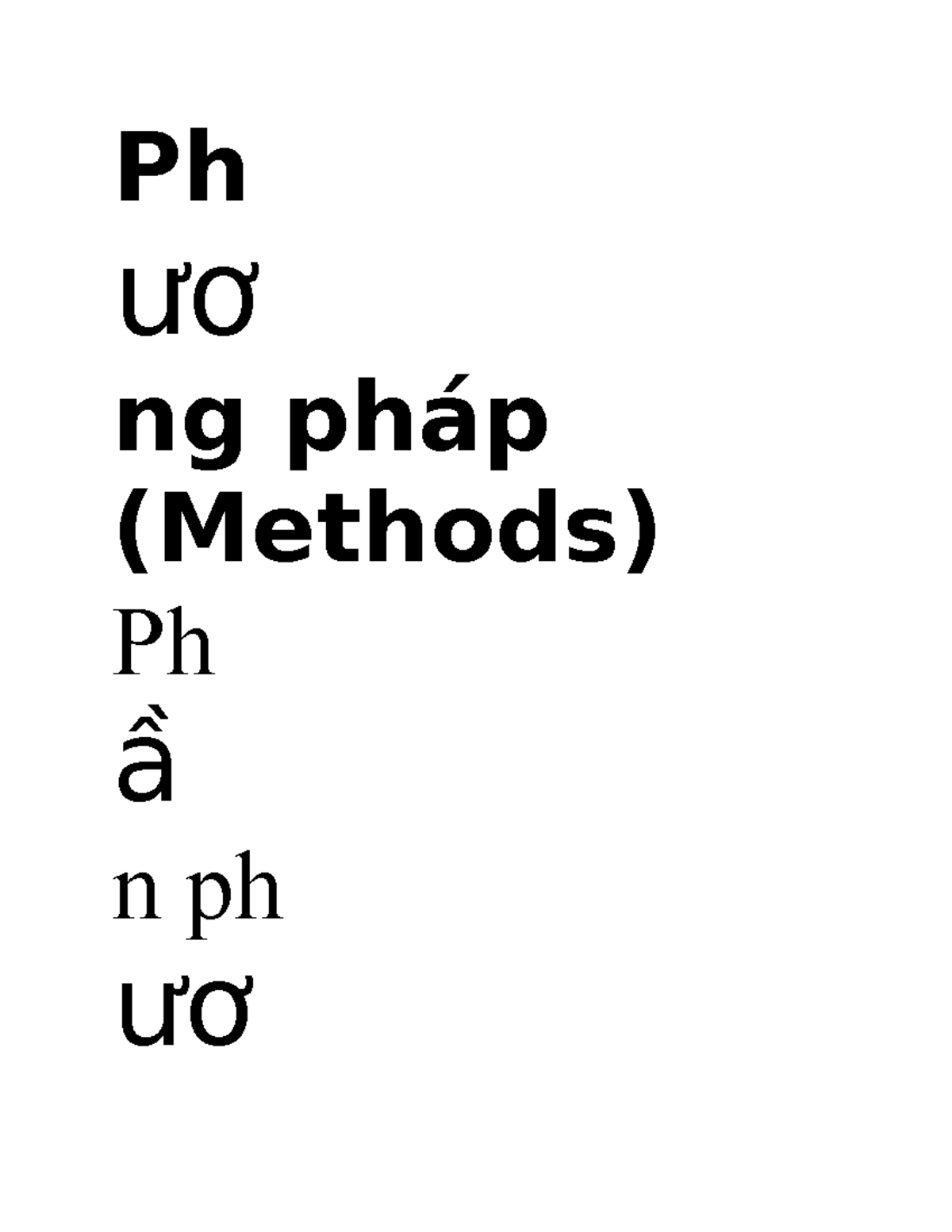 Phương Phpas - Ph ươ ng pháp (Methods) Ph ầ n ph ươ ng pháp nghiên c ứ ...