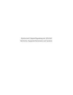 Experiment 7 - Electrical and Computer Engineering Lab: ECE- RC Time ...