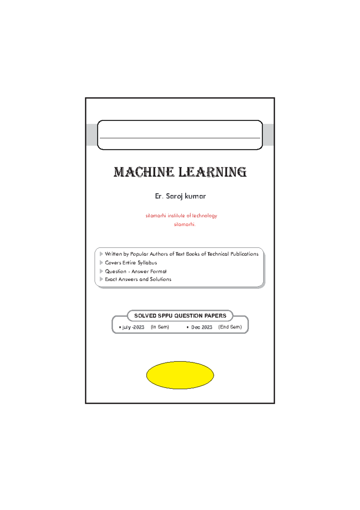 Machine Learning - Covers Entire Syllabus Question - Answer Format ...